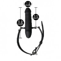 Dildo Gag Silicone Black